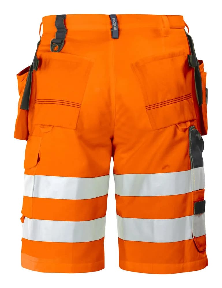6503 SHORTS EN ISO 20471 KLASSE 2/1 - Orange/Schwarz