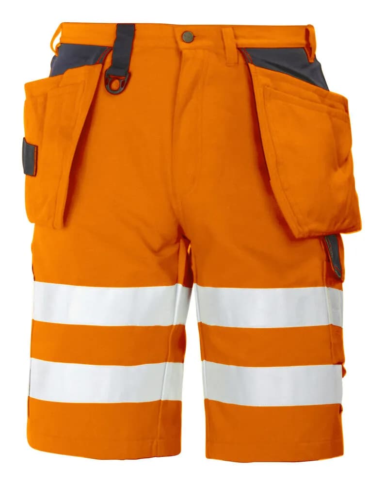 6503 SHORTS EN ISO 20471 KLASSE 2/1 - Orange/Schwarz