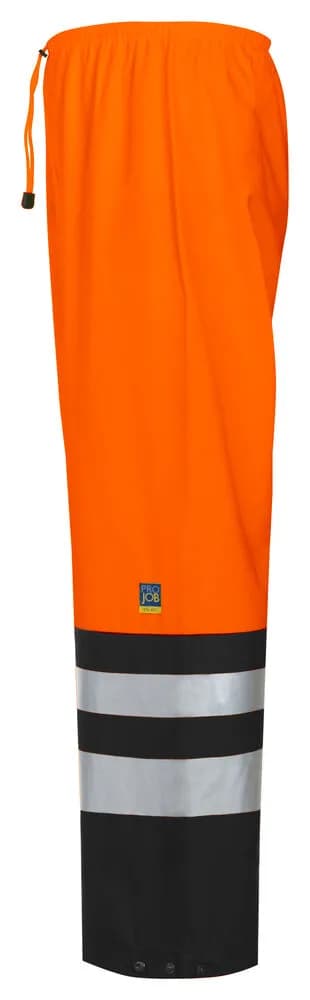 6504 REGENHOSE EN ISO 20471 KLASSE 2 - Orange/Black Muster