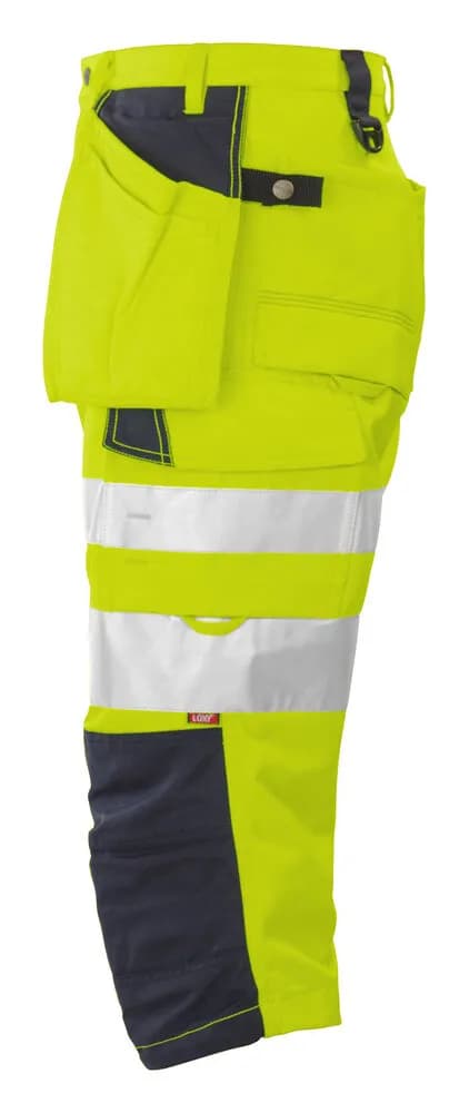 6510 PIRATENHOSE EN ISO 20471 KLASSE 2 - Gelb/Schwarz