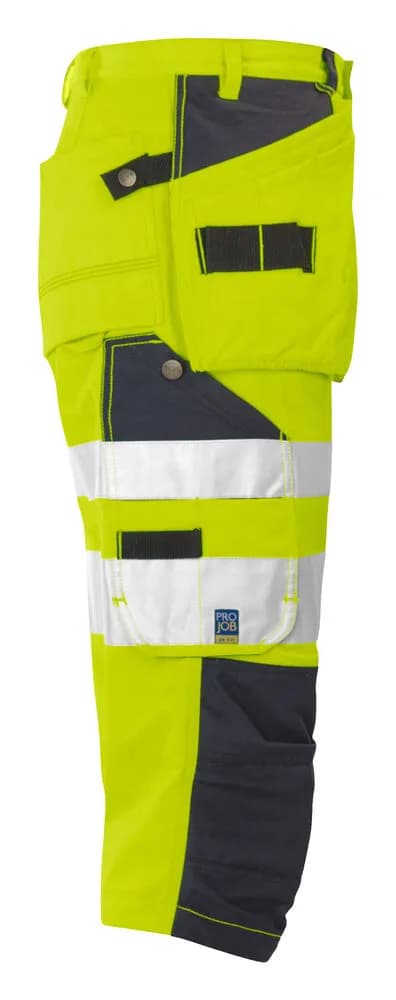 6510 PIRATENHOSE EN ISO 20471 KLASSE 2 - Gelb/Schwarz