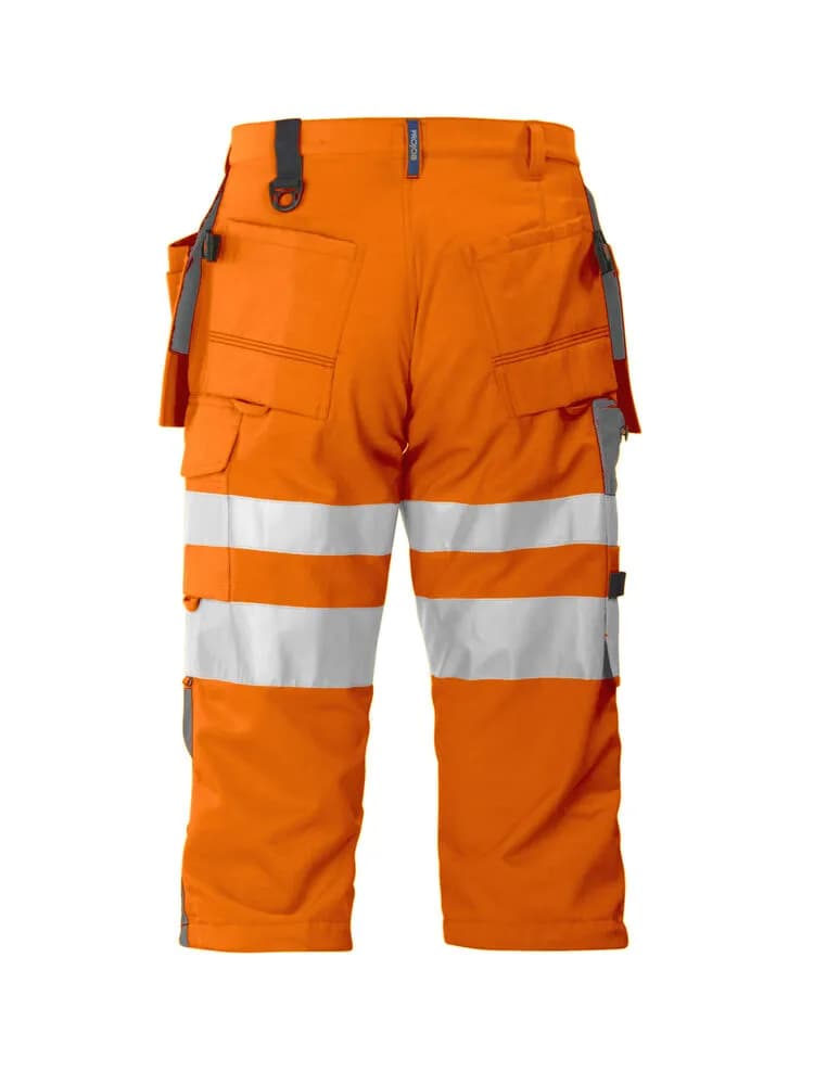 6510 PIRATENHOSE EN ISO 20471 KLASSE 2 - Orange/Grau