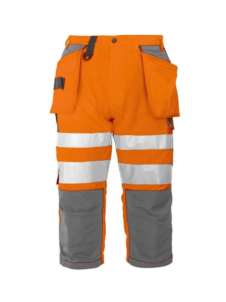 6510 PIRATENHOSE EN ISO 20471 KLASSE 2 - Orange/Grau