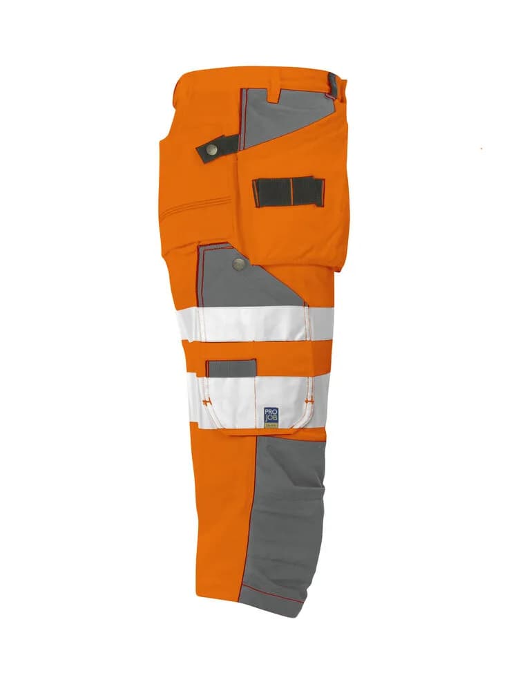 6510 PIRATENHOSE EN ISO 20471 KLASSE 2 - Orange/Grau