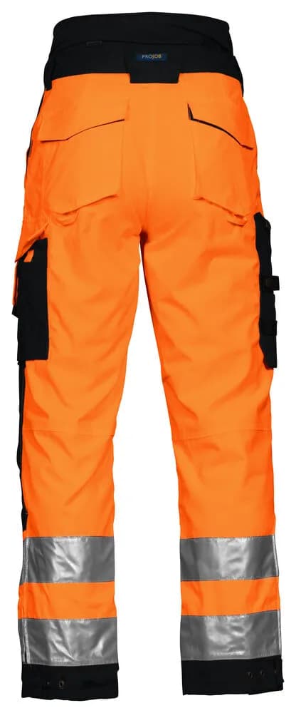 6514 GEFÜTTERTE HOSE HV EN ISO 20471 KLASSE 2 - Orange/Schwarz