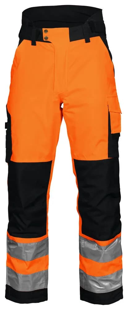6514 GEFÜTTERTE HOSE HV EN ISO 20471 KLASSE 2 - Orange/Schwarz