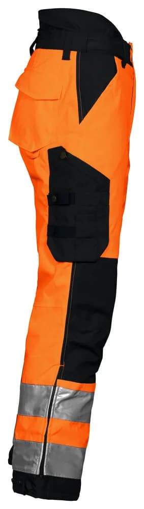 6514 GEFÜTTERTE HOSE HV EN ISO 20471 KLASSE 2 - Orange/Schwarz