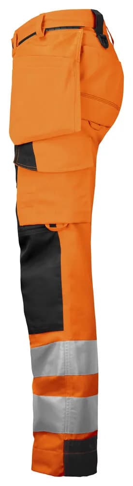 6519 DAMEN ARBEITSHOSE EN ISO 20471 KLASSE 2 - Orange/Schwarz