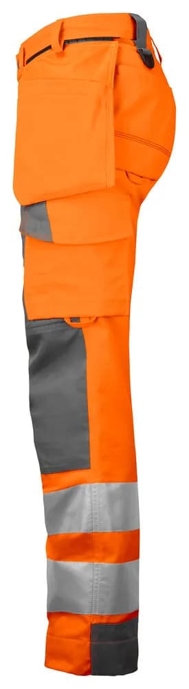 6519 DAMEN ARBEITSHOSE EN ISO 20471 KLASSE 2 - Orange/Grau