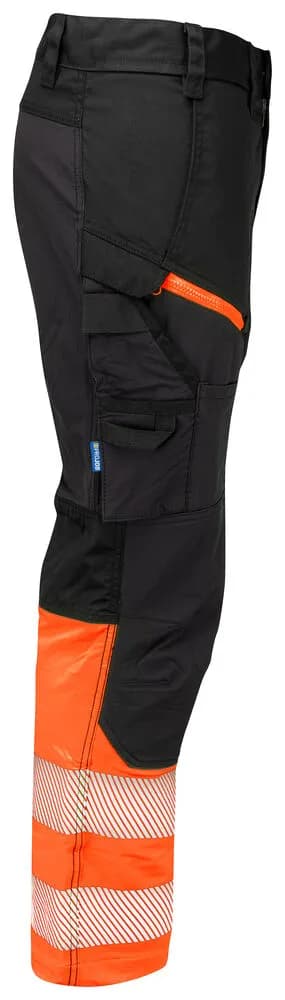 6528 STRETCH HOSE EN ISO 20471 KLASSE 1 - Orange/Schwarz