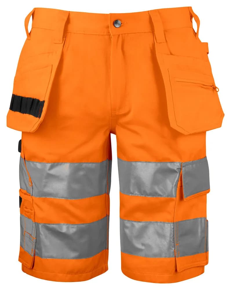 6535 SHORTS EN ISO 20471 KLASSE 2/1 - Orange/Schwarz