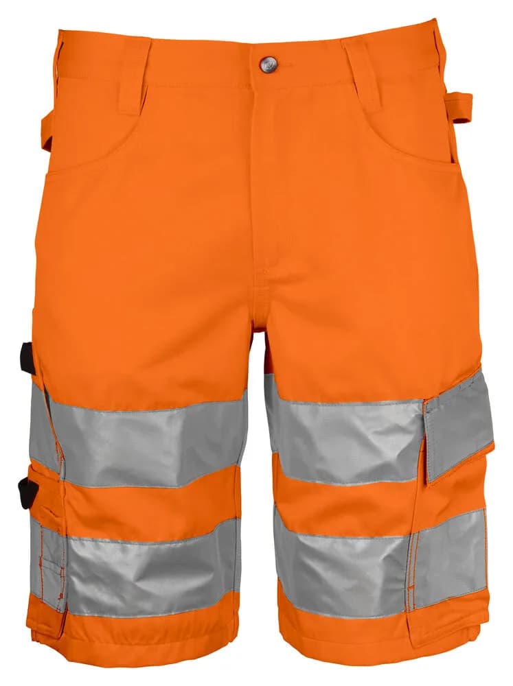 6536 SHORTS EN ISO 20471 KLASSE 2/1 - Orange/Schwarz