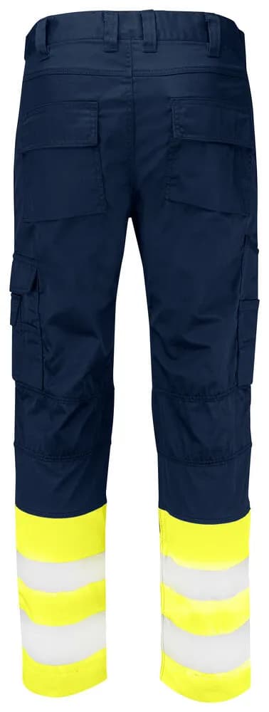 6537 SERVICEHOSE STRETCH EN ISO 20471 KLASSE 1 - Gelb/Marine