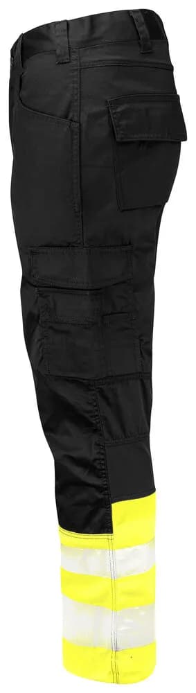 6537 SERVICEHOSE STRETCH EN ISO 20471 KLASSE 1 - Gelb/Schwarz