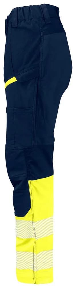 6538 STRETCH SERVICE HOSE DAMEN EN ISO 20471 KLASSE 1 - Gelb/Marine