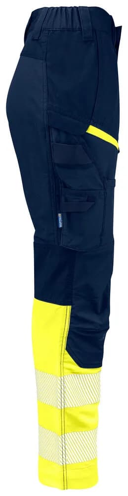 6538 STRETCH SERVICE HOSE DAMEN EN ISO 20471 KLASSE 1 - Gelb/Marine