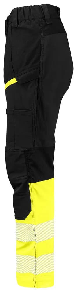 6538 STRETCH SERVICE HOSE DAMEN EN ISO 20471 KLASSE 1 - Gelb/Schwarz