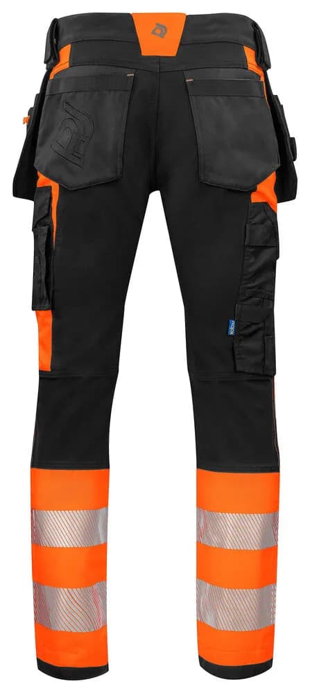 6540 ARBEITSHOSE EN ISO 20471 KLASSE 1 - Orange/Schwarz