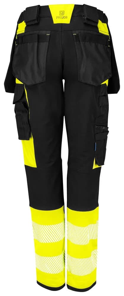 6543 ARBEITSHOSE DAMEN EN ISO 20471 KLASSE 1 - Gelb/Schwarz