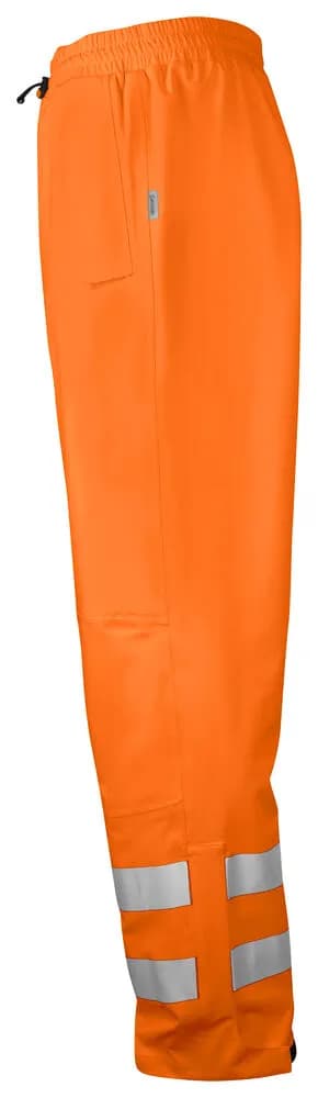 6550 REGENHOSE EN ISO 20471 KLASSE 2 - Orange/Schwarz