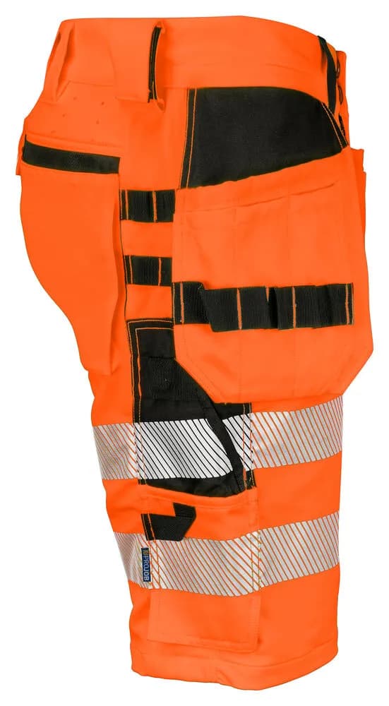 6575 SHORTS STRETCH EN ISO 20471 KLASSE 2/1 - Orange/Schwarz