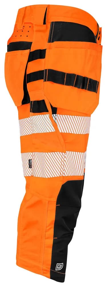 6577 PIRATENHOSE EN ISO 20471 KLASSE 2/1 - Orange/Schwarz
