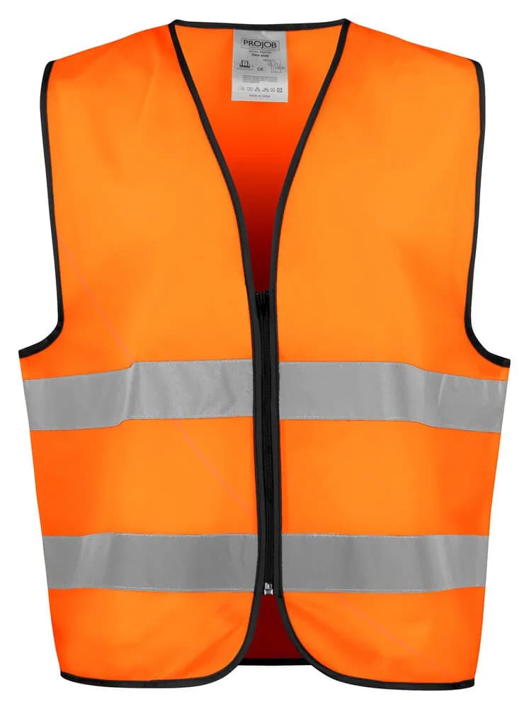 6709 WESTE EN ISO 20471 KLASSE 2 - Orange/Schwarz