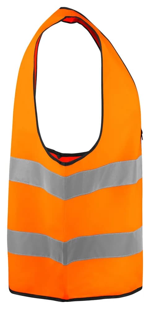 6709 WESTE EN ISO 20471 KLASSE 2 - Orange/Schwarz