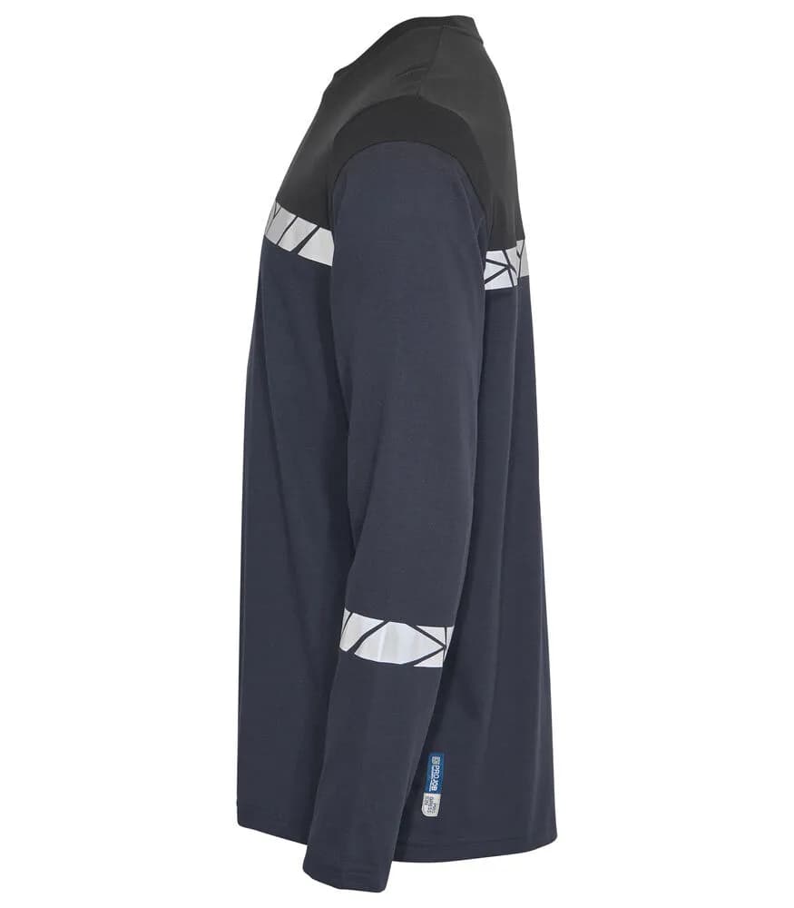 7002 T-SHIRT LANGARM - Marine/Schwarz