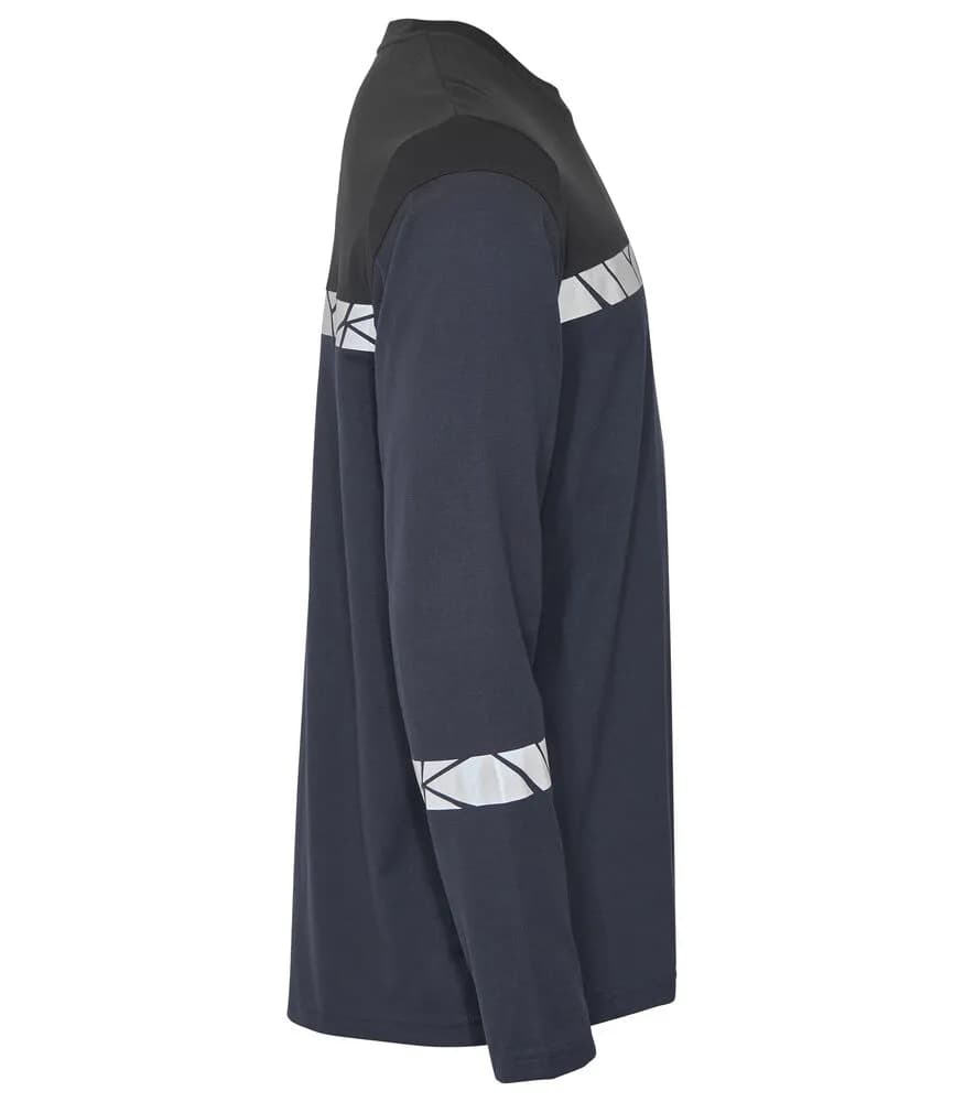 7002 T-SHIRT LANGARM - Marine/Schwarz