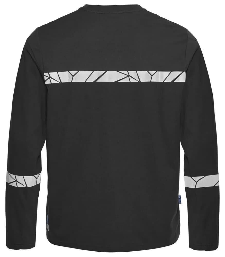 7002 T-SHIRT LANGARM - Schwarz/Schwarz