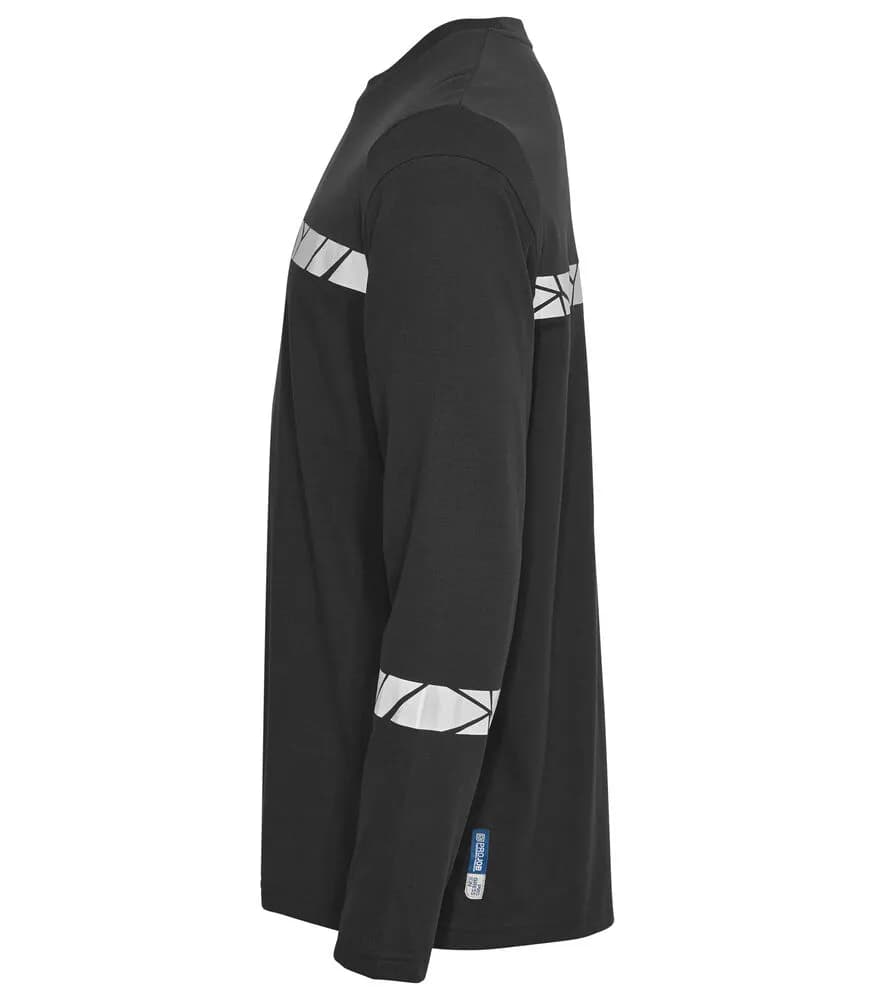 7002 T-SHIRT LANGARM - Schwarz/Schwarz