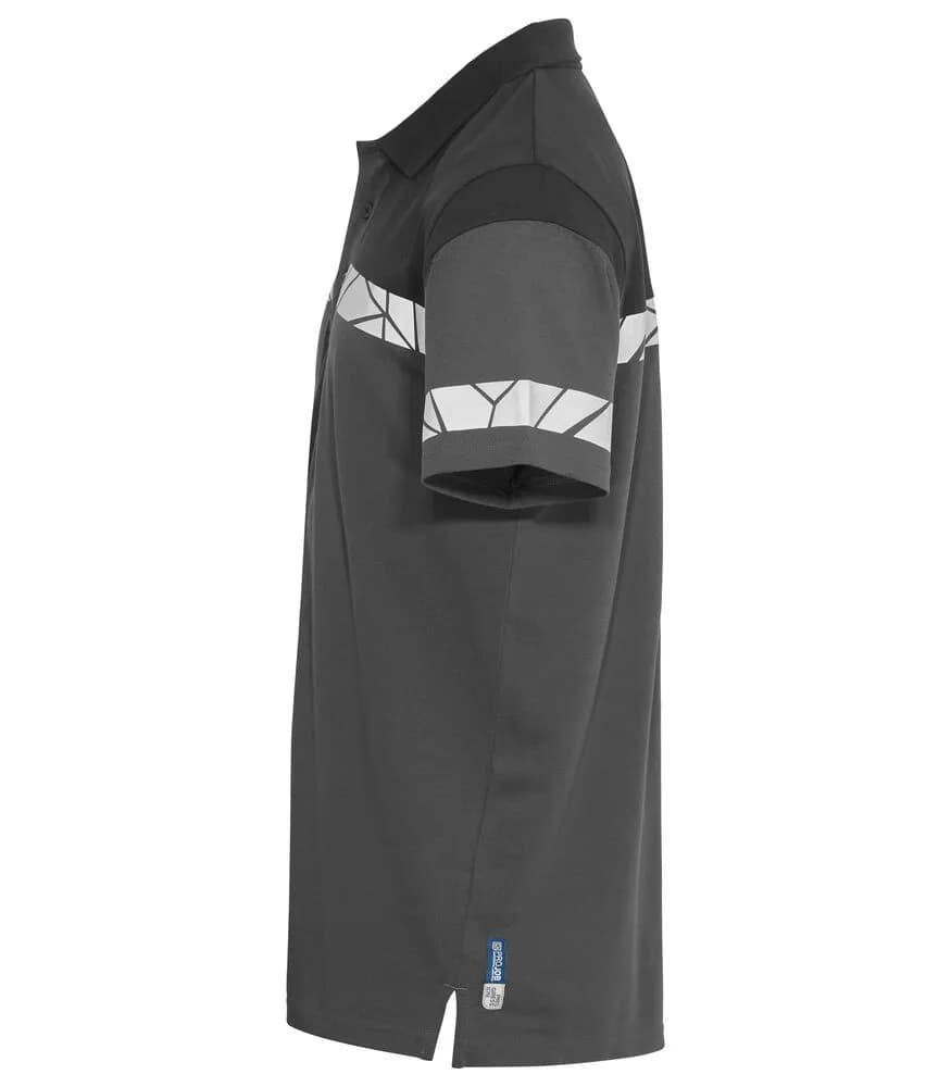 7003 PIQUE - Grau/Schwarz