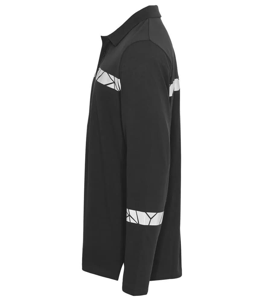 7004 PIQUE LANGARM - Schwarz/Schwarz