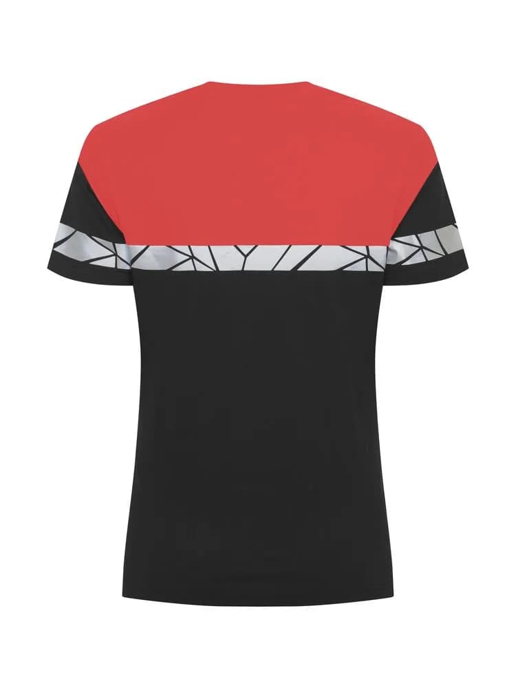 7005 T-SHIRT WOMEN - Schwarz/rot