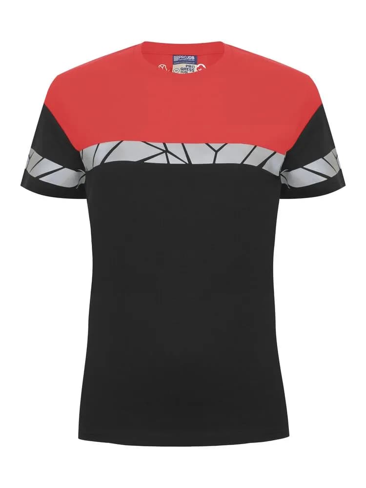 7005 T-SHIRT WOMEN - Schwarz/rot