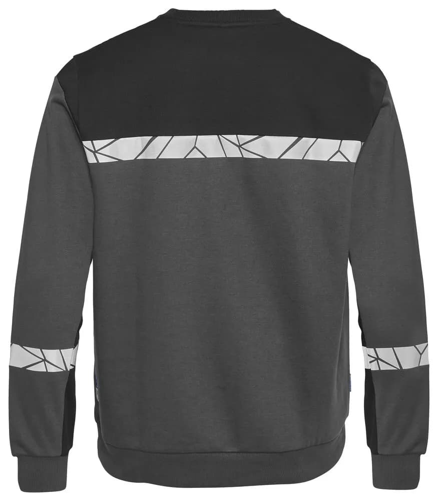7101 SWEATSHIRT - Grau/schwarz