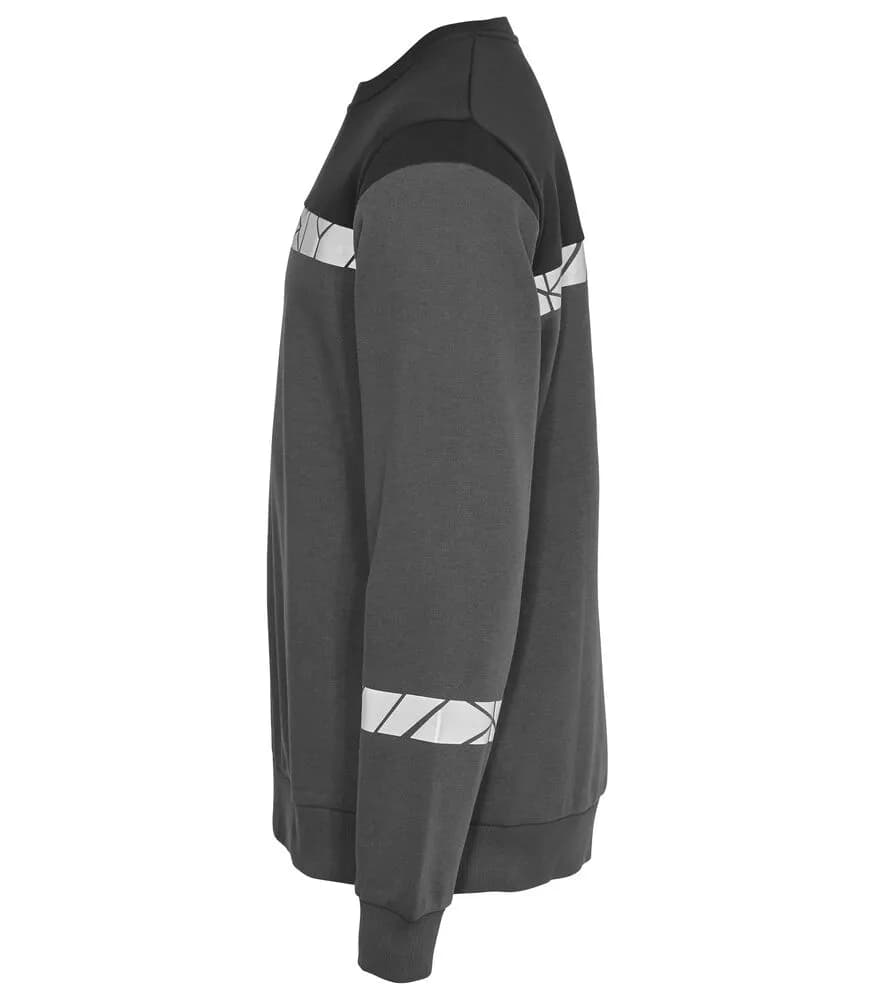 7101 SWEATSHIRT - Grau/schwarz