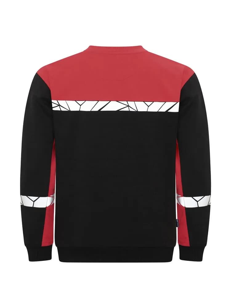 7101 SWEATSHIRT - Schwarz/rot