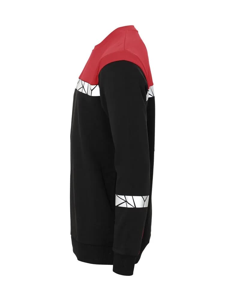 7101 SWEATSHIRT - Schwarz/rot