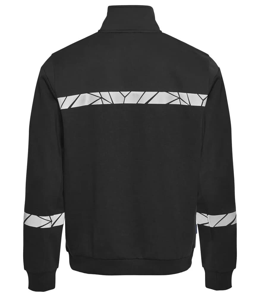 7102 SWEATSHIRT 1/2 ZIP - Schwarz/schwarz