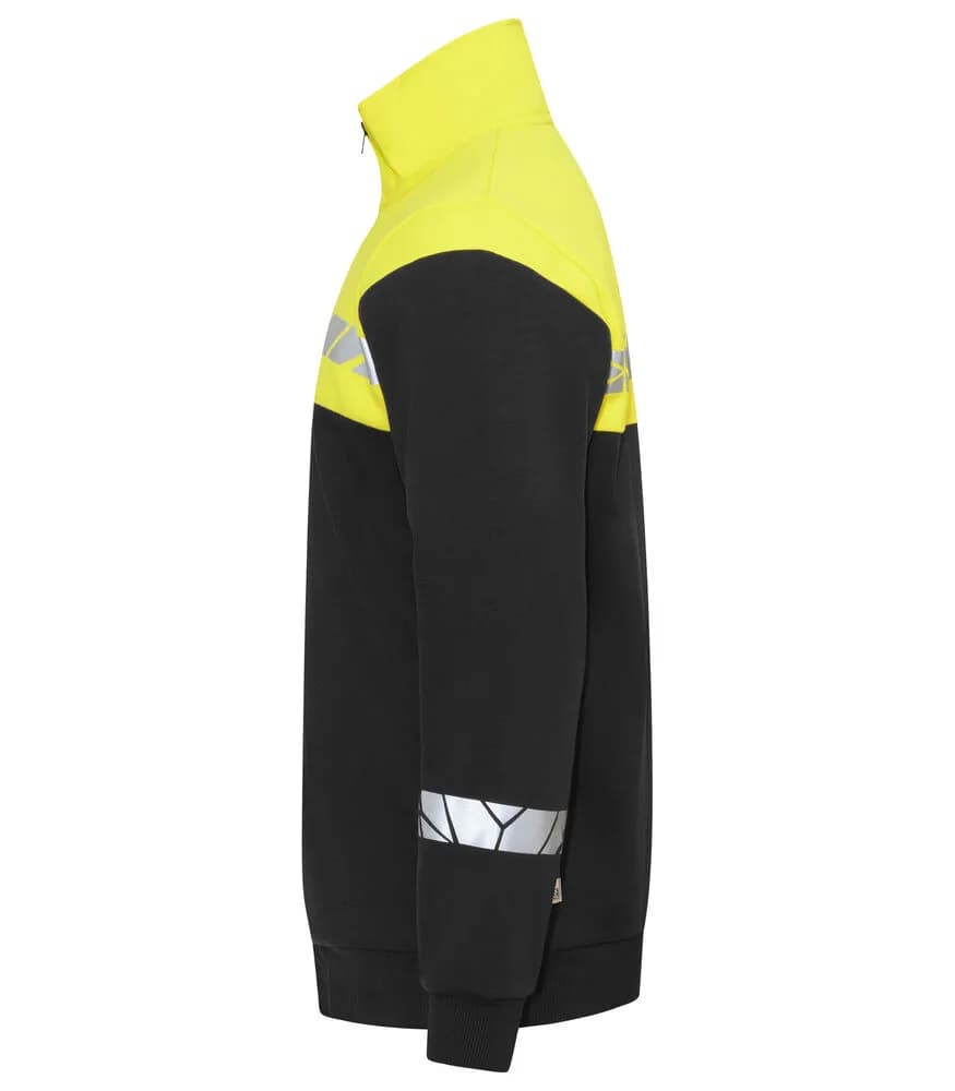 7103 REISVERSCHLUSS-PULLOVER - Schwarz/gelb