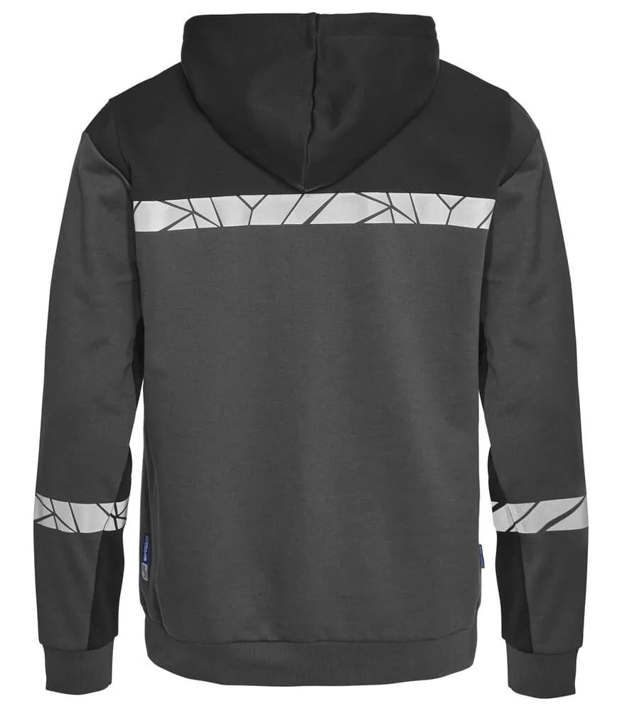 7104 KAPUZENJACKE 1/2 ZIP - Grau/schwarz