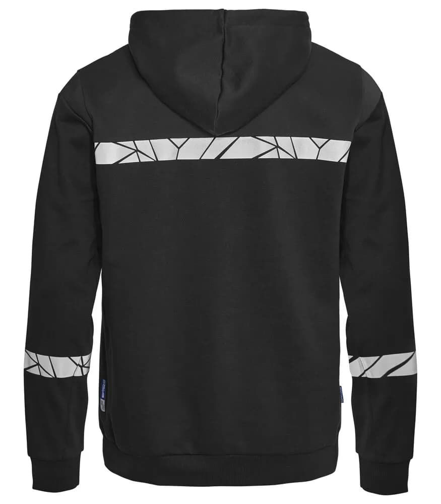 7104 KAPUZENJACKE 1/2 ZIP - Schwarz/Schwarz