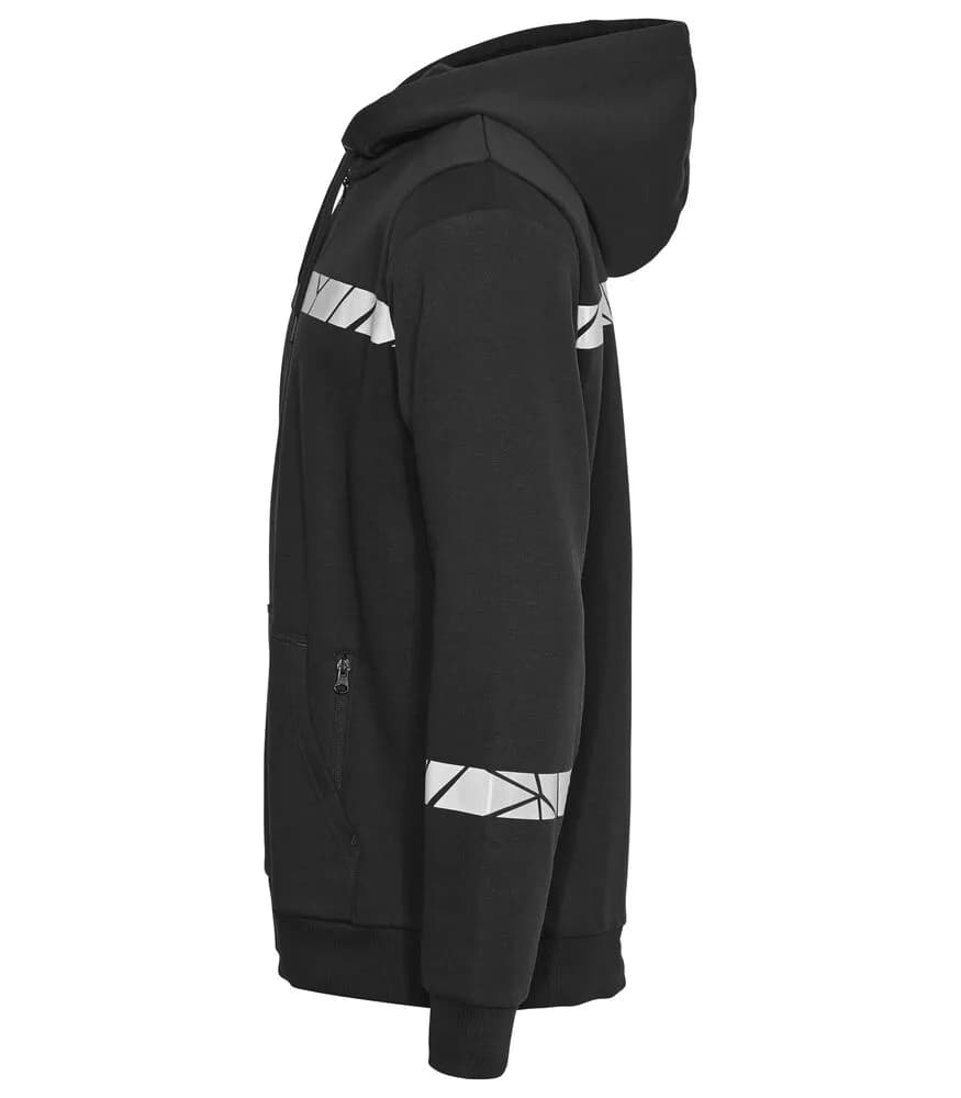 7104 KAPUZENJACKE 1/2 ZIP - Schwarz/Schwarz