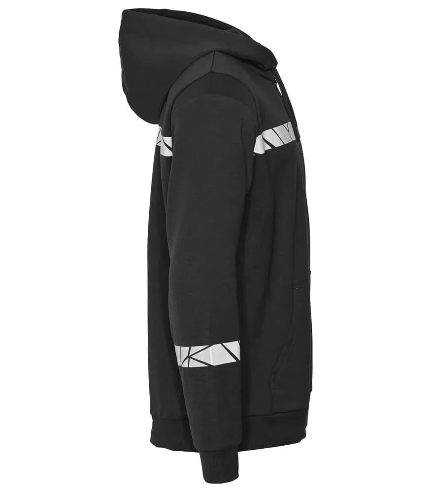 7104 KAPUZENJACKE 1/2 ZIP - Schwarz/Schwarz