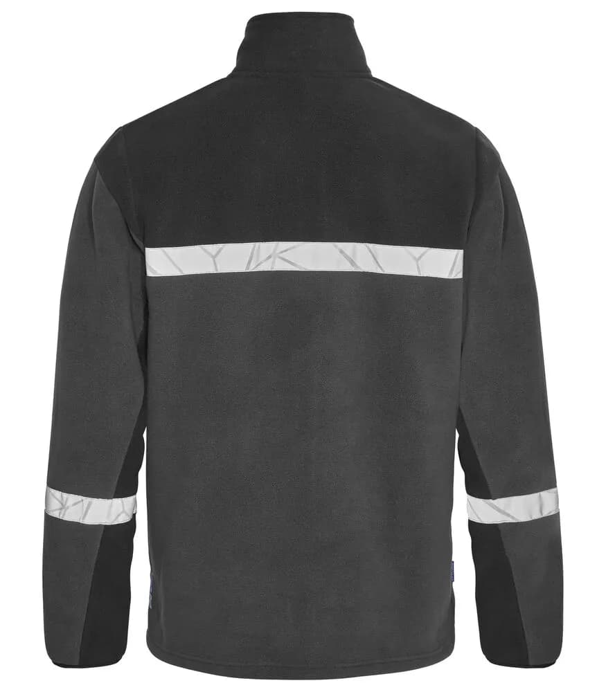 7300 FLEECE  JACKE - Grau/schwarz