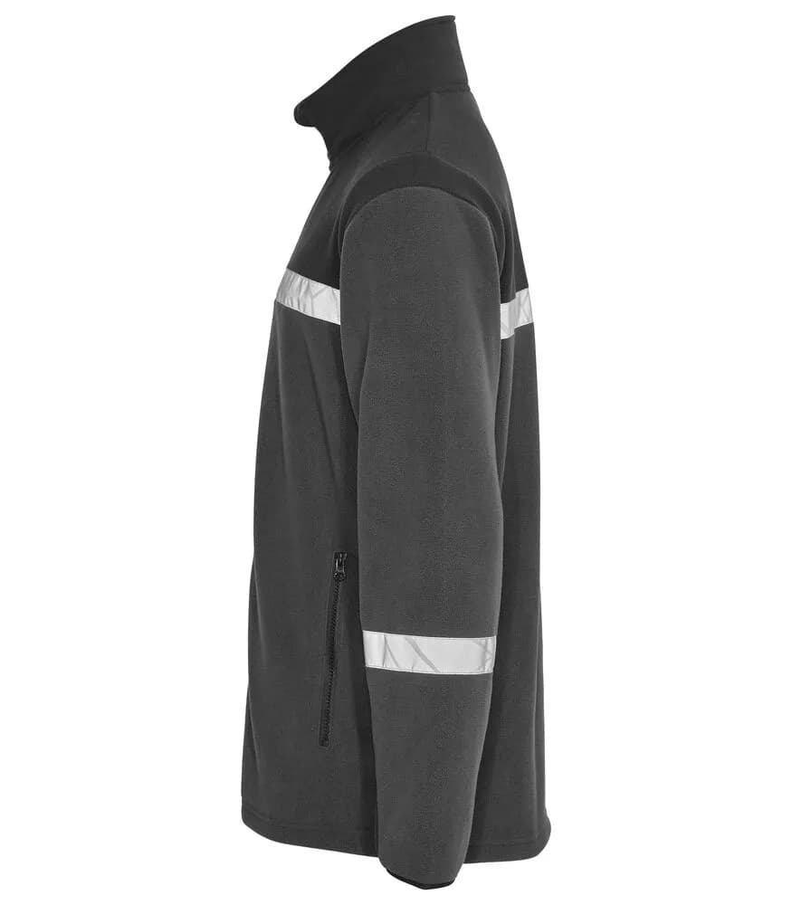 7300 FLEECE  JACKE - Grau/schwarz