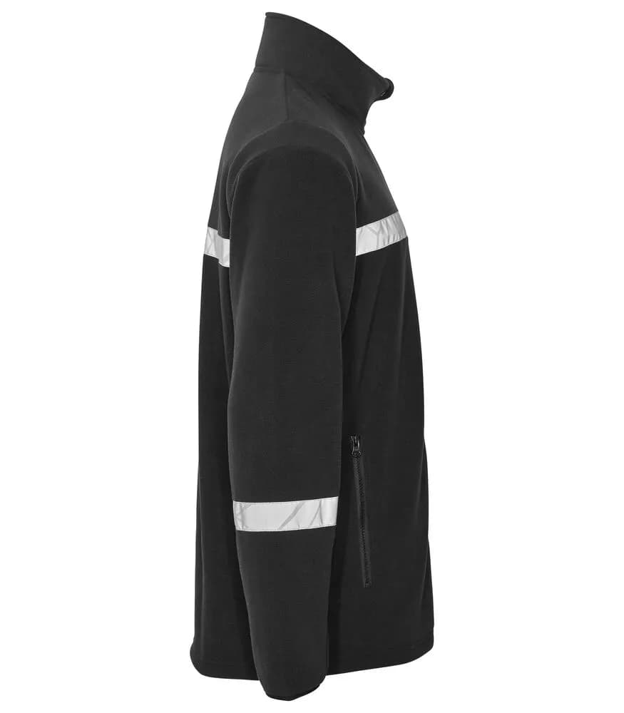 7300 FLEECE  JACKE - Schwarz/schwarz