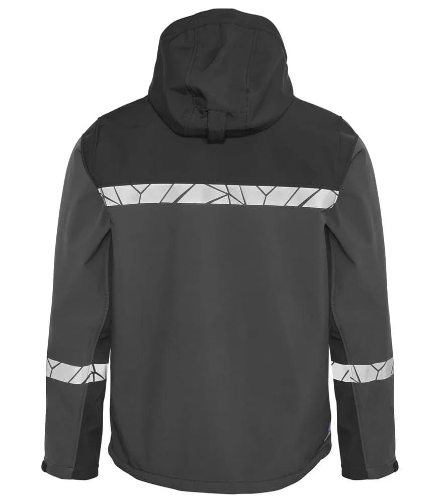 7400 SOFTSHELL JACKE - Grau/schwarz